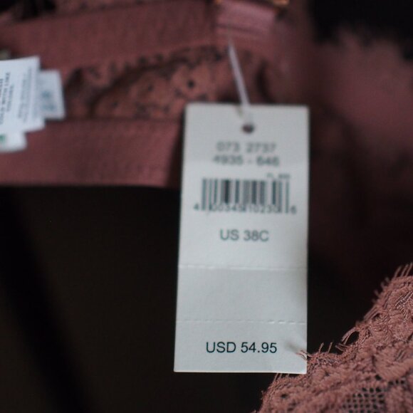 Aerie | NWT Real Power Wireless Lace Plunge Padded Bra - Picture 8 of 8